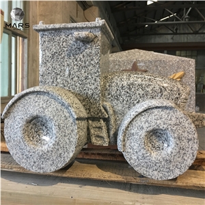 2021Truck Shape Cemetery Accessaries Granite Statue Monument