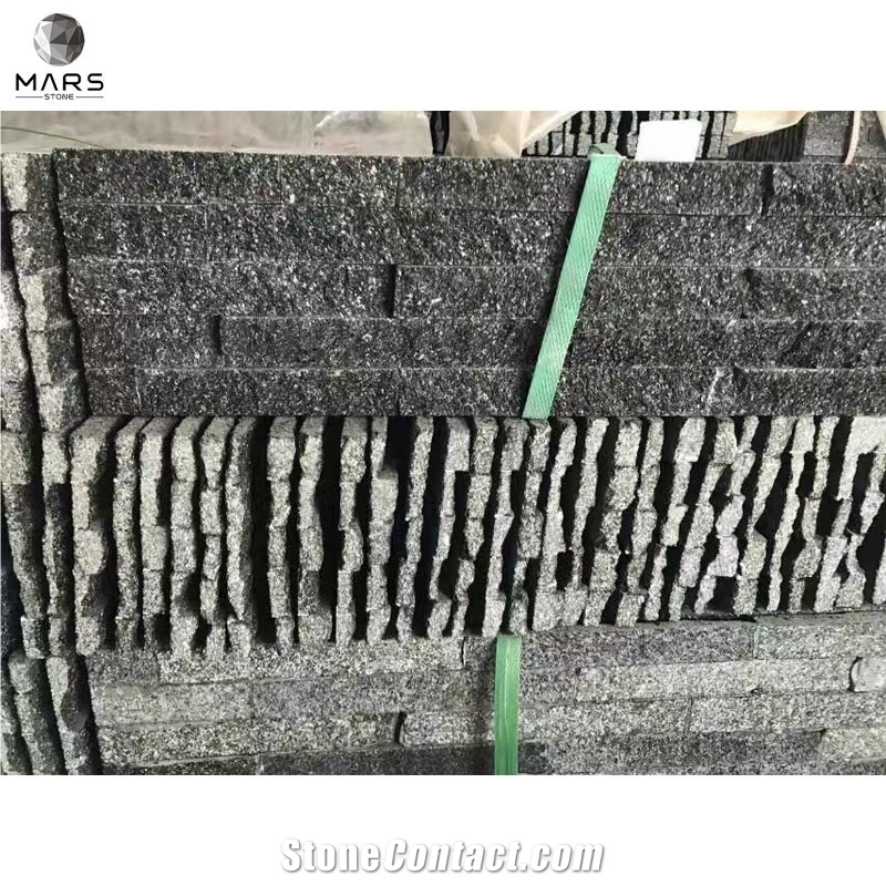 Black Color Sand Natural Stone Tiles Price For Wall Cladding
