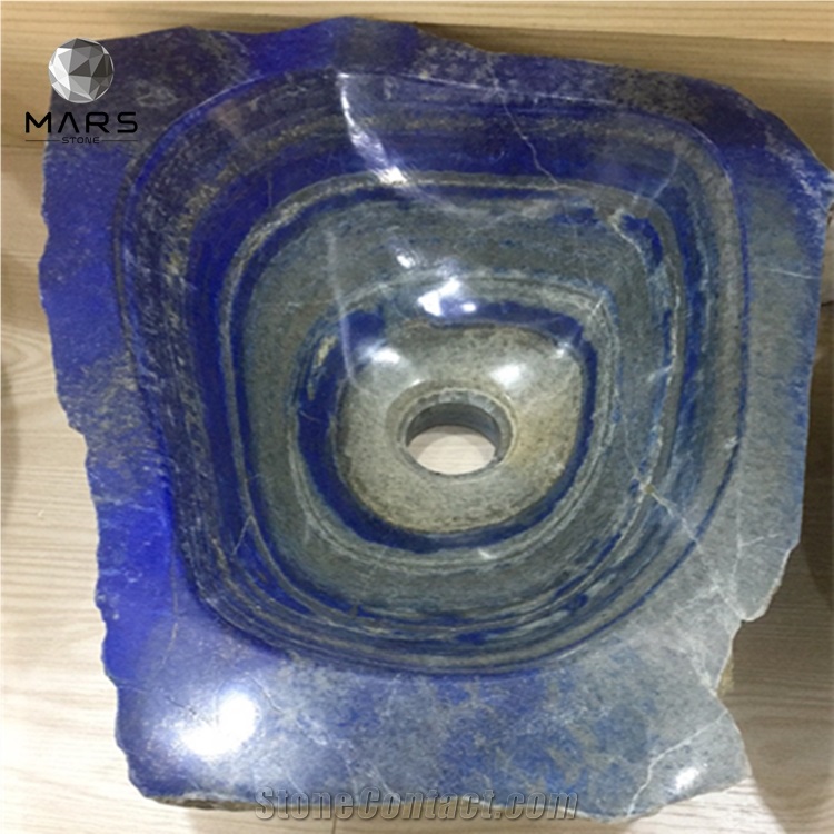 Cheap Bathroom Corner Blue Onyx Sink Custom Size