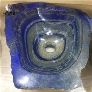 Cheap Bathroom Corner Blue Onyx Sink Custom Size