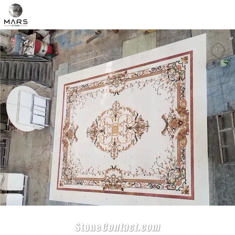 Cheap New Rectangle Carpet Waterjet Medallion