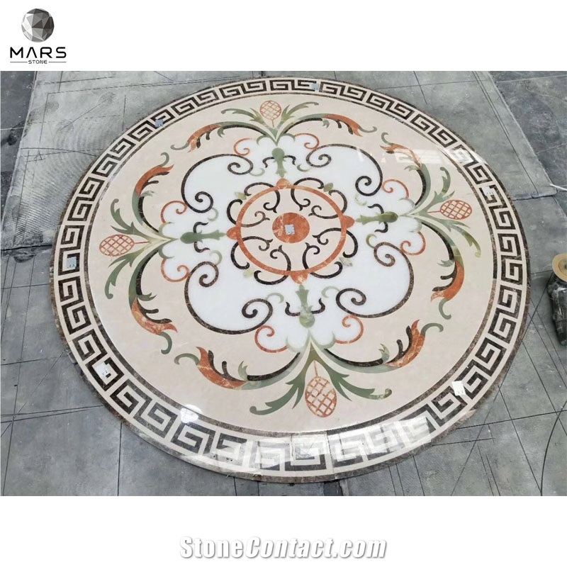 Cheap New Rectangle Carpet Waterjet Medallion