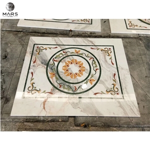 Cheap New Rectangle Carpet Waterjet Medallion