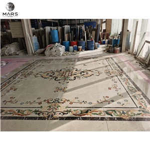 Cheap New Rectangle Carpet Waterjet Medallion