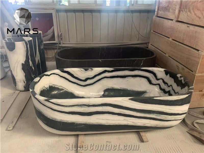 Cheapest Grey Marble Glaze Surface Oval Shape Bathtub