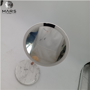 Cosmetic Marble Base Led Make Up Mirror With Led Lights