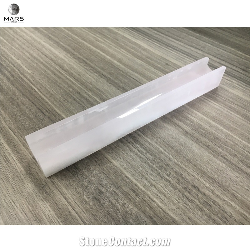 Decoration Smooth Pink Onyx Incense Stick Incense Holder