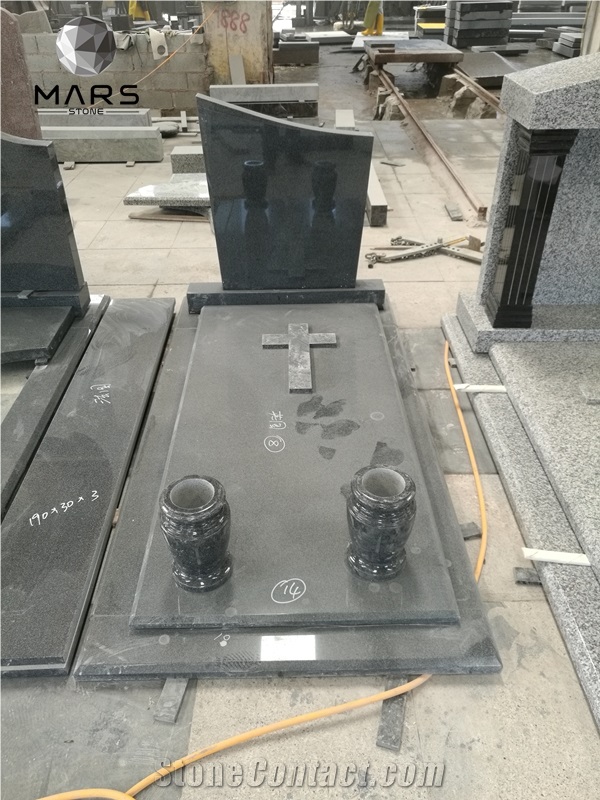 Europe Style Viscount White Granite Memorial Tombstone