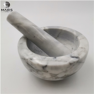 Good Design Custom Natural Marble Mortar With Pestle Set