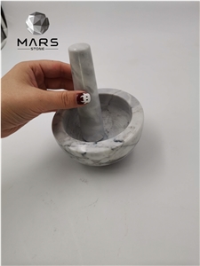 Good Design Custom Natural Marble Mortar With Pestle Set