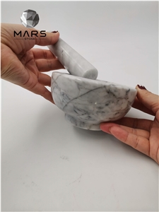 Good Design Custom Natural Marble Mortar With Pestle Set