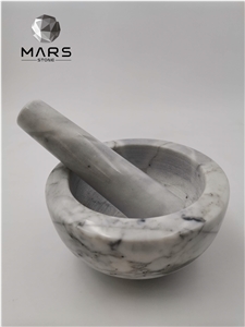 Good Design Custom Natural Marble Mortar With Pestle Set