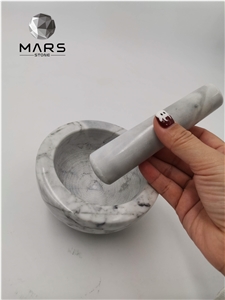 Good Design Custom Natural Marble Mortar With Pestle Set