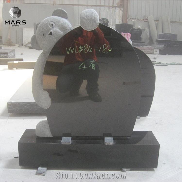 Granite Engraved Upright Pet Gravestone Tombstone Modern