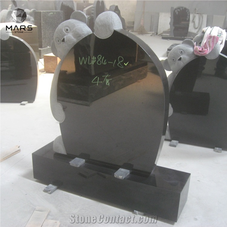Granite Engraved Upright Pet Gravestone Tombstone Modern