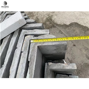 Grey Cement Brick Culture Veneer Natural Stone Cladding Wall