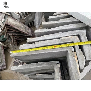 Grey Cement Brick Culture Veneer Natural Stone Cladding Wall