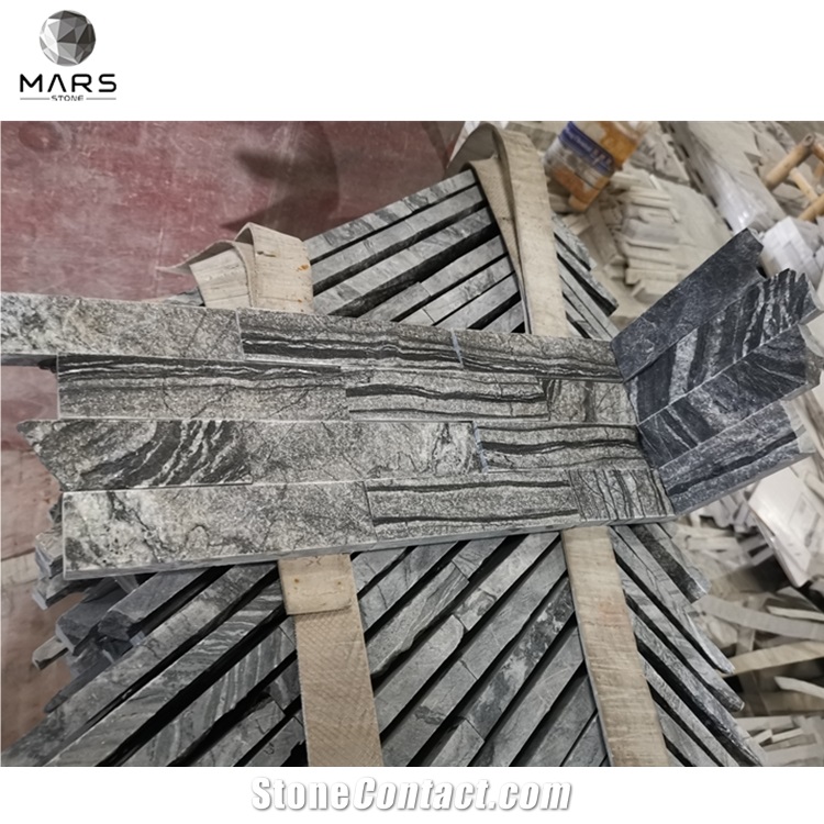Grey Marble Ledge Stone Wall Panels Veneer for Exterior Wall