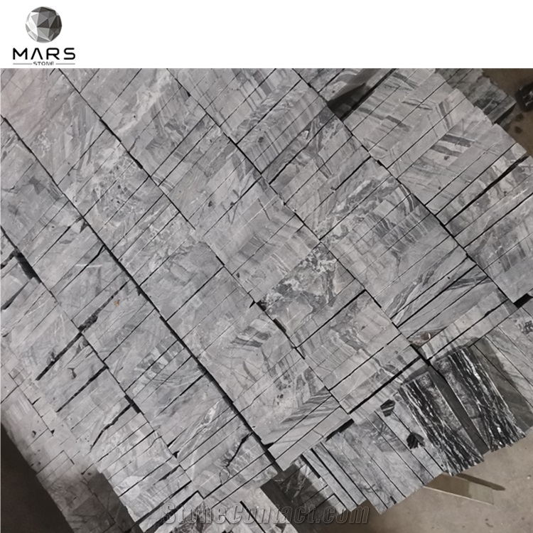 Grey Marble Ledge Stone Wall Panels Veneer for Exterior Wall