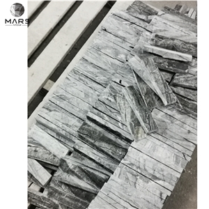 Grey Marble Ledge Stone Wall Panels Veneer for Exterior Wall