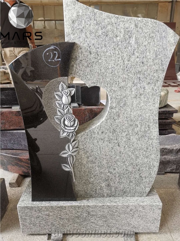 High Quality Carved Tree Stone Bahama Orion GraniteTombstone