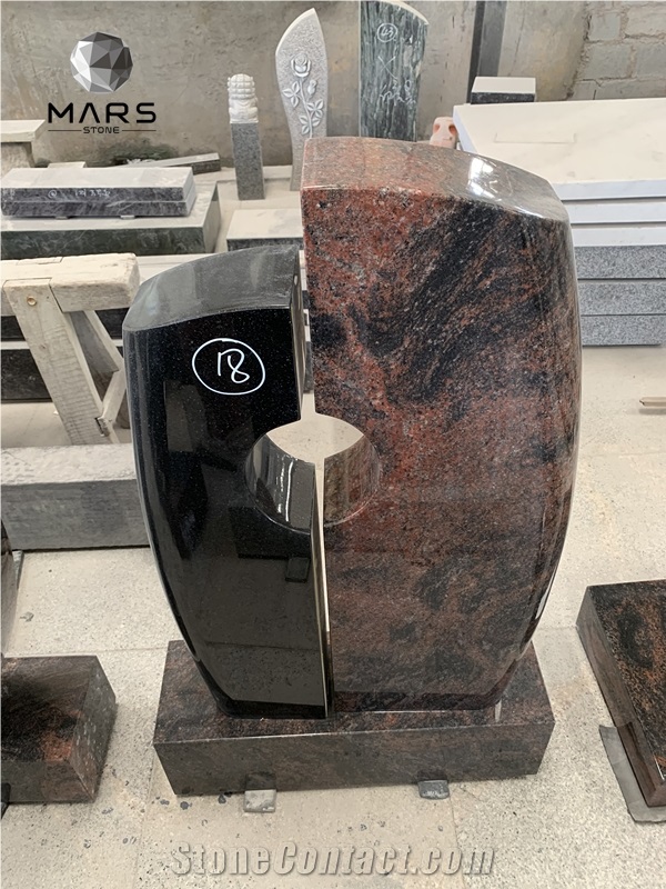 High Quality Carved Tree Stone Bahama Orion GraniteTombstone