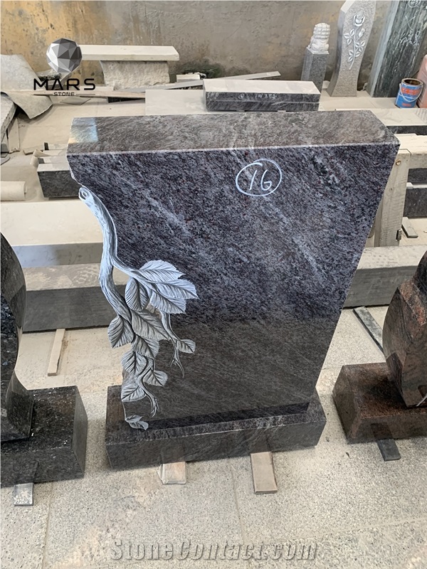 High Quality Carved Tree Stone Bahama Orion GraniteTombstone