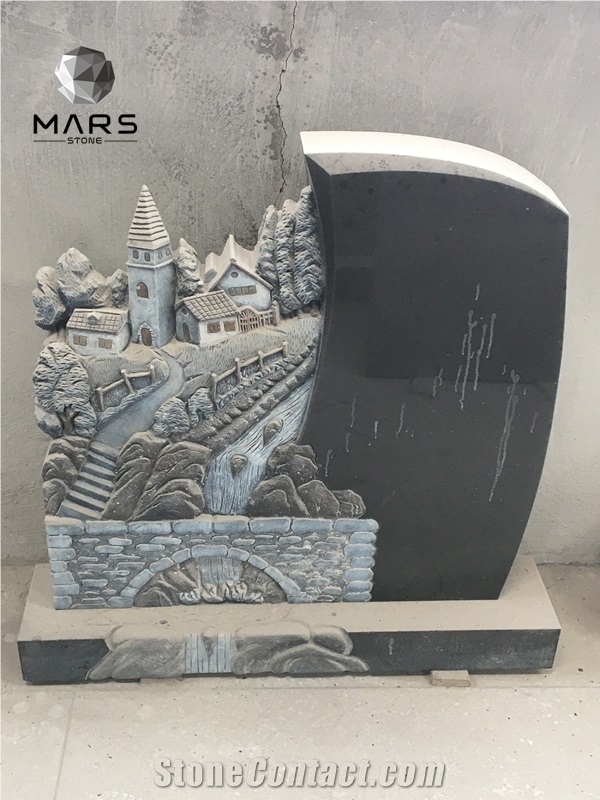 Impala Afrique Black Granite Tombstone Headstone And Cover