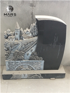 Impala Afrique Black Granite Tombstone Headstone And Cover