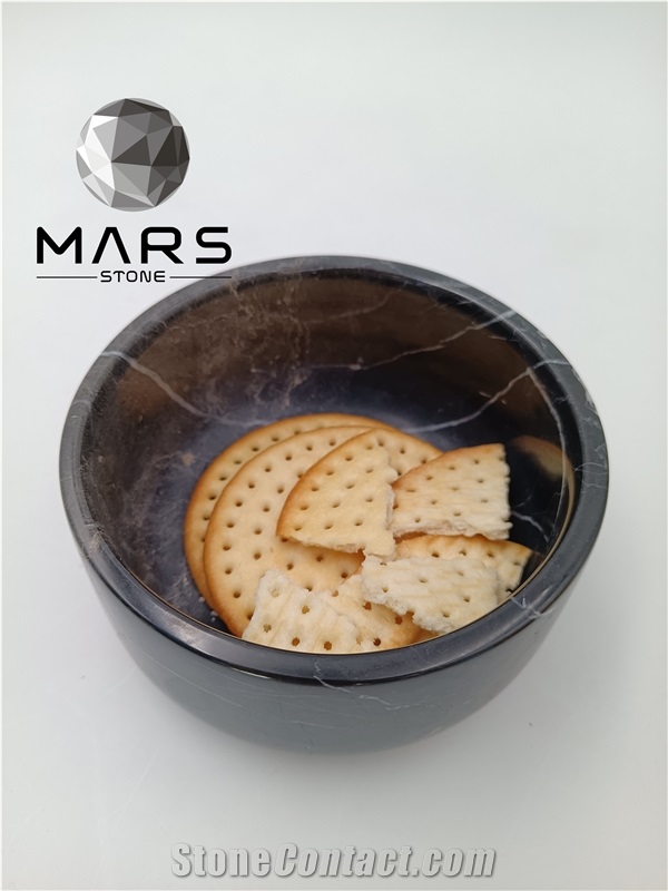 Lovely Natural Marble Stone Petdog Food Bowl Feeding Feeders