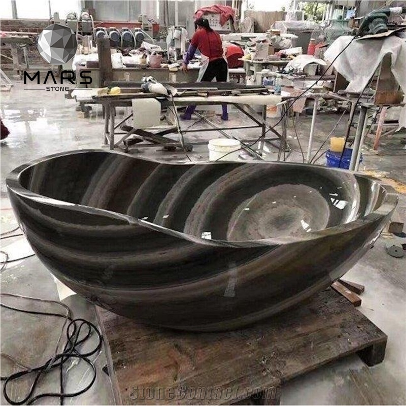 Luxury Antancient Wood Grain Irregular Shape Bathtub