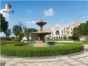 Luxury Design Granite Fountain Firgue Statues Fountain