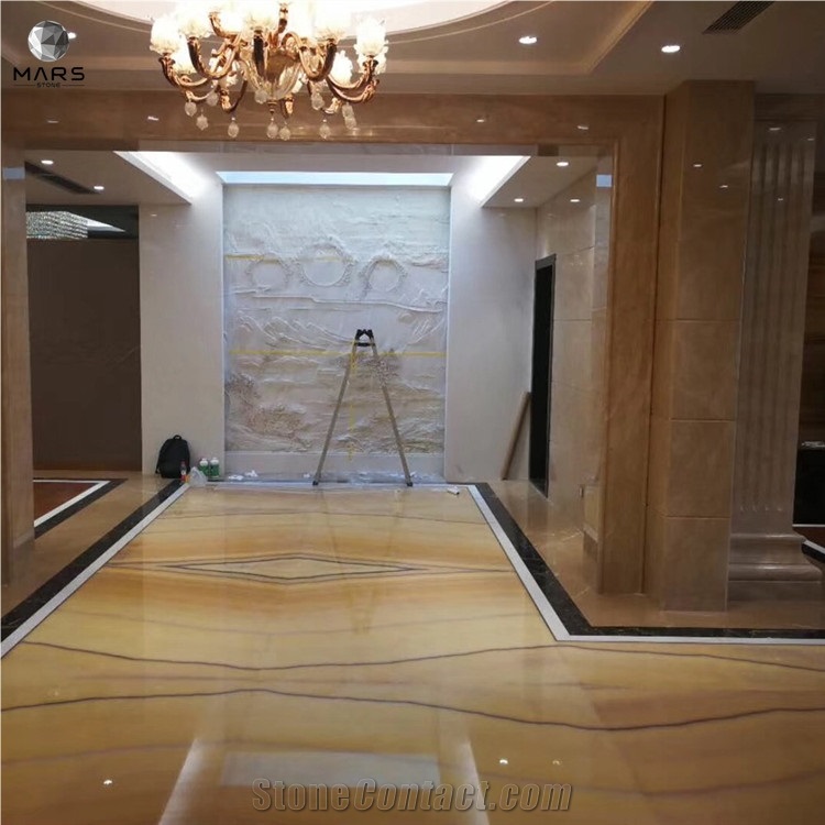Luxury Home Standard Texture Specificate Yellow Onyx steps