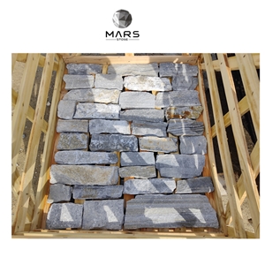Natural Culture Stone In Grey Color,Dark Stone For Wall tile