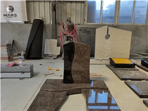 Natural Granite Germany Tombstone With Different Shapes