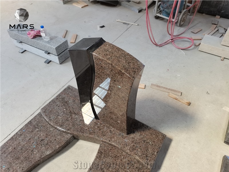 Natural Granite Germany Tombstone With Different Shapes