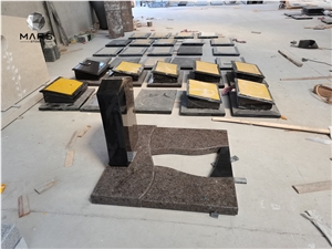 Natural Granite Germany Tombstone With Different Shapes
