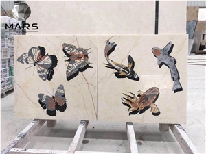Natural Stone Art Water-jet Medallion Tile For Unique Design
