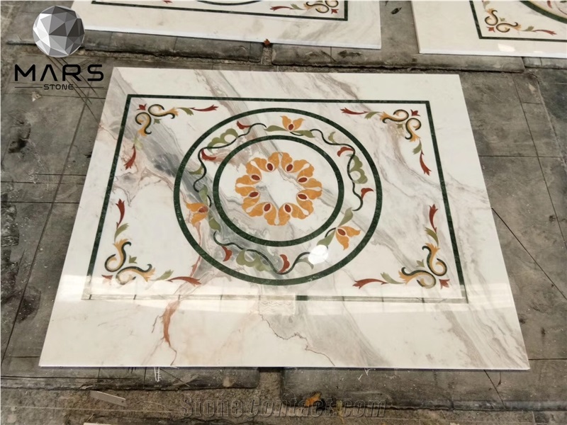 Natural Stone Art Water-jet Medallion Tile For Unique Design