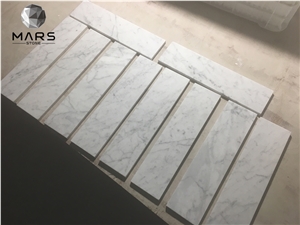 Popular Rectangle Polished White Carrara Pattern Backsplash