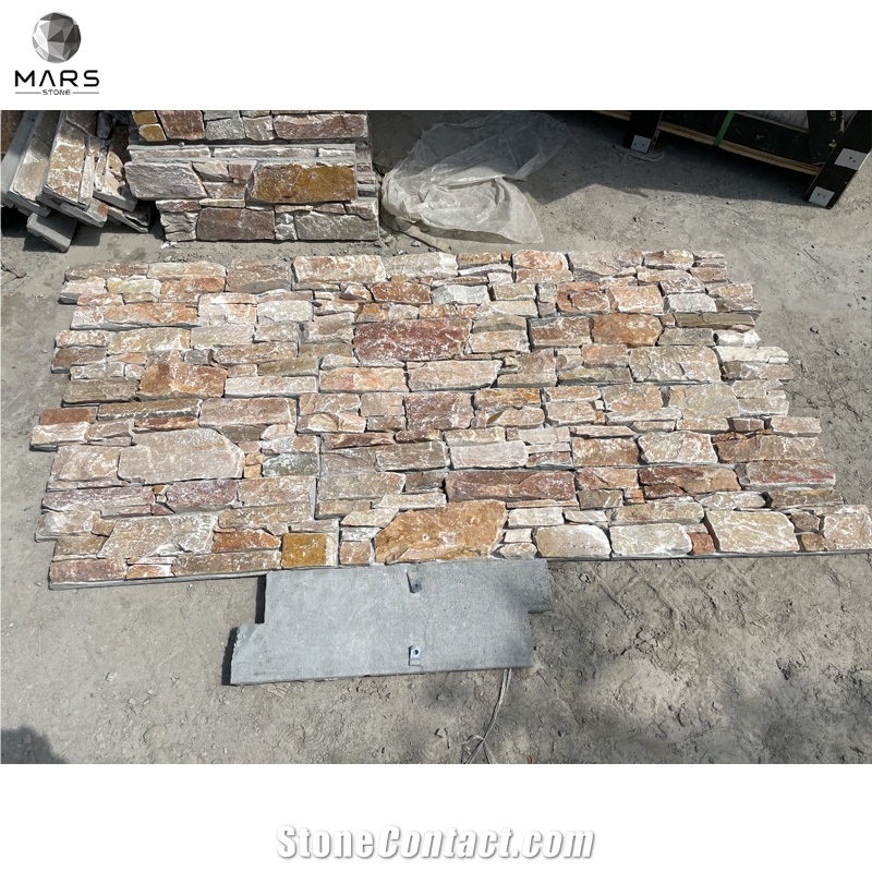 Veneer Wall Cladding Hook Cement Back Slate Culture Stone