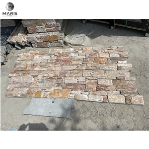 Veneer Wall Cladding Hook Cement Back Slate Culture Stone