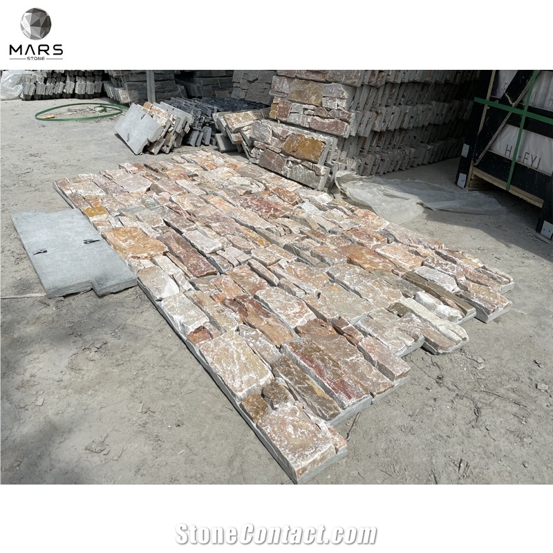 Veneer Wall Cladding Hook Cement Back Slate Culture Stone