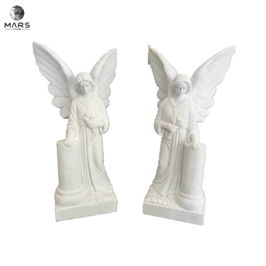 White Angel Marble Status Stone Tombstone Designs For Sale