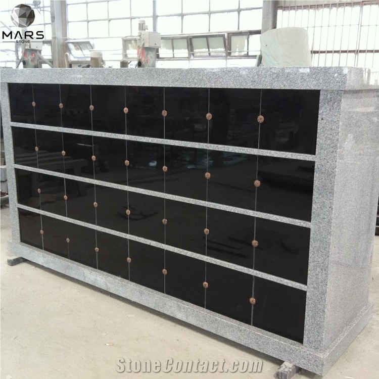 Wholesaler Rectange Black Door Granite Niche Columbarium 