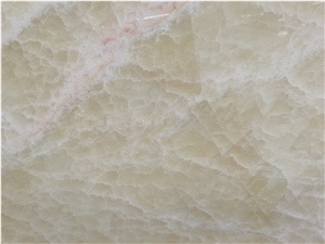 Ice Flake Jade Beige Onyx Slab