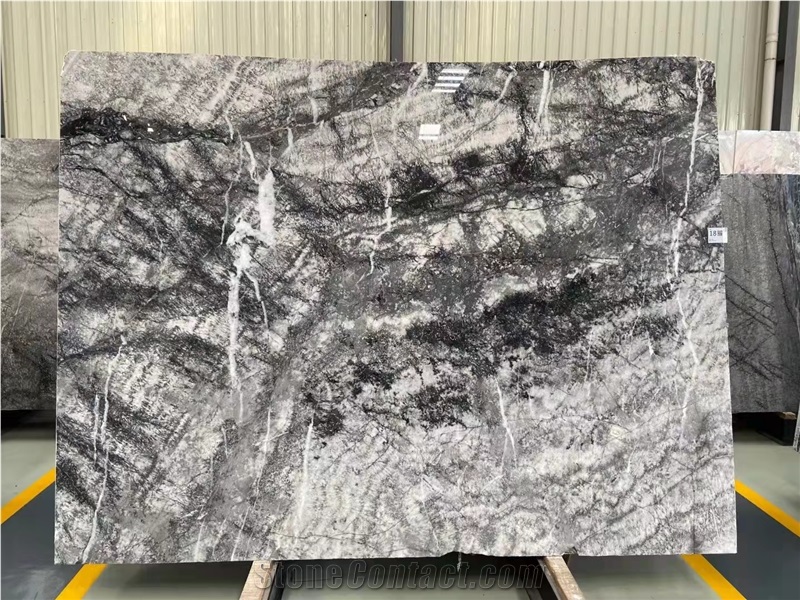 Layout Karaoz Black Marble Floor Tile