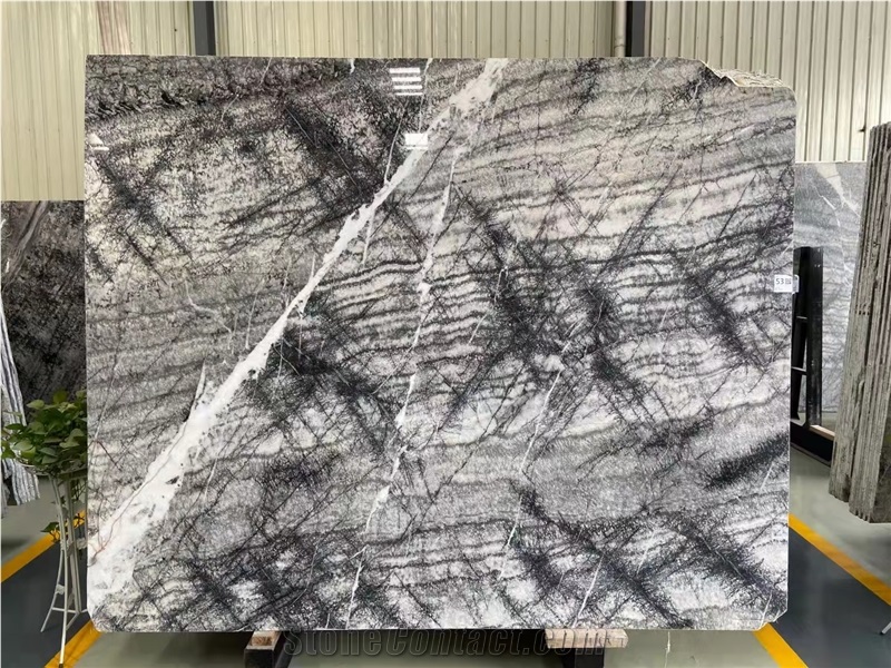 Layout Karaoz Black Marble Floor Tile