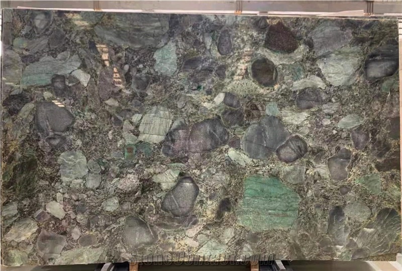 Luxury Brazil Verde Marinace Green Granite Slab