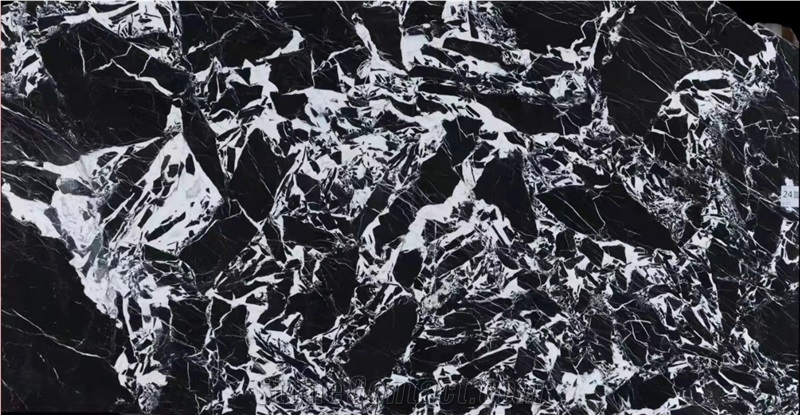 Luxury Noir Grand Antique Black Marble Slab